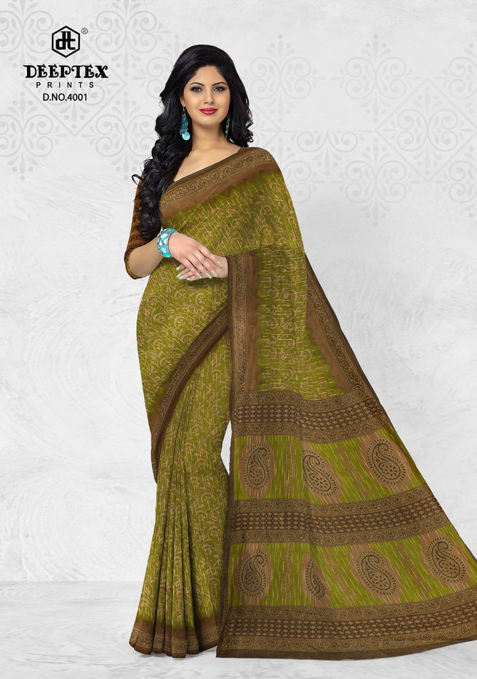 Deeptex Prime Time 4 Regular Wear Wholesale Cotton Printed Sarees
